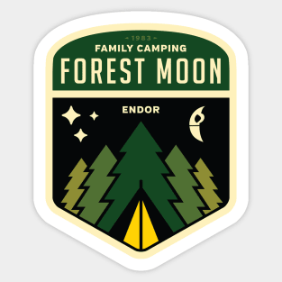 Forest Moon Camping Sticker